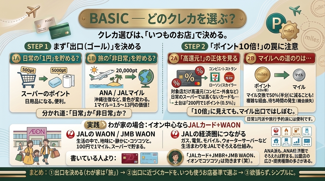 クレカ選びまとめ図解