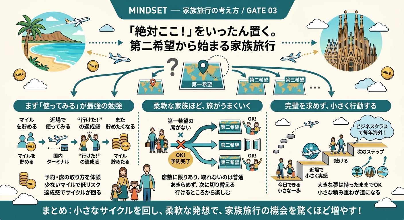 家族旅行の考え方まとめ図解